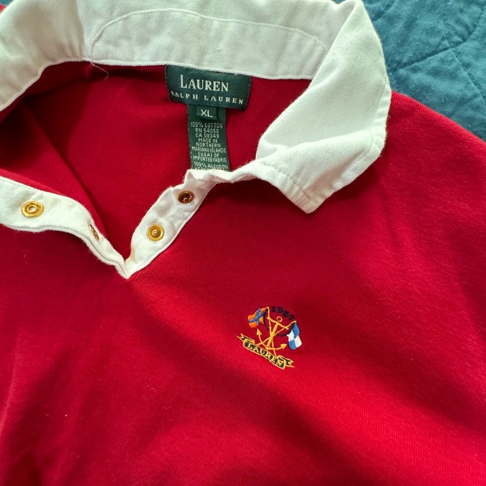 Ralph Lauren red polo xl